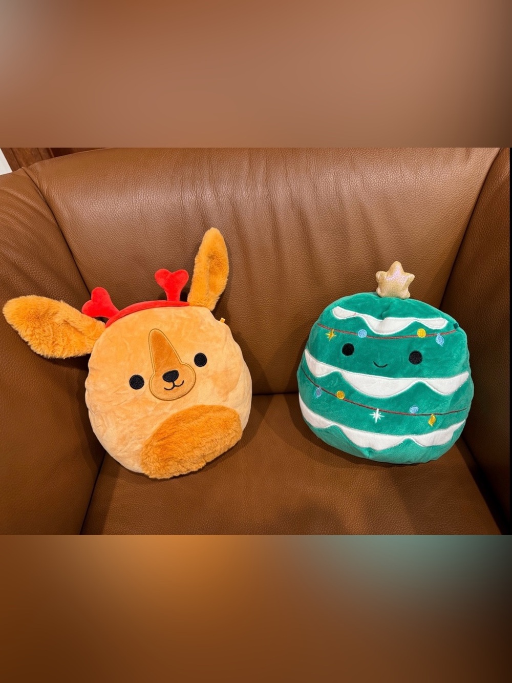Squishmallows Christmas Tree & Reindeer Plush Bundle 8”